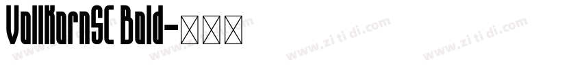 VollkornSC Bold字体转换